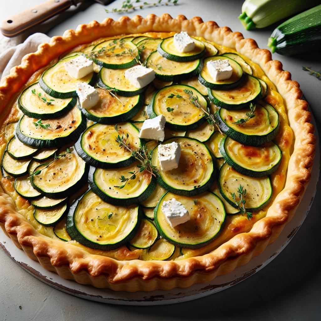 zucchini and goat cheese tart