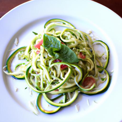 Zucchini Noodles with Avocado Sauce