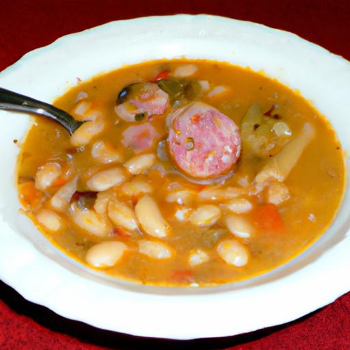 zuppa di fagioli e salsiccia